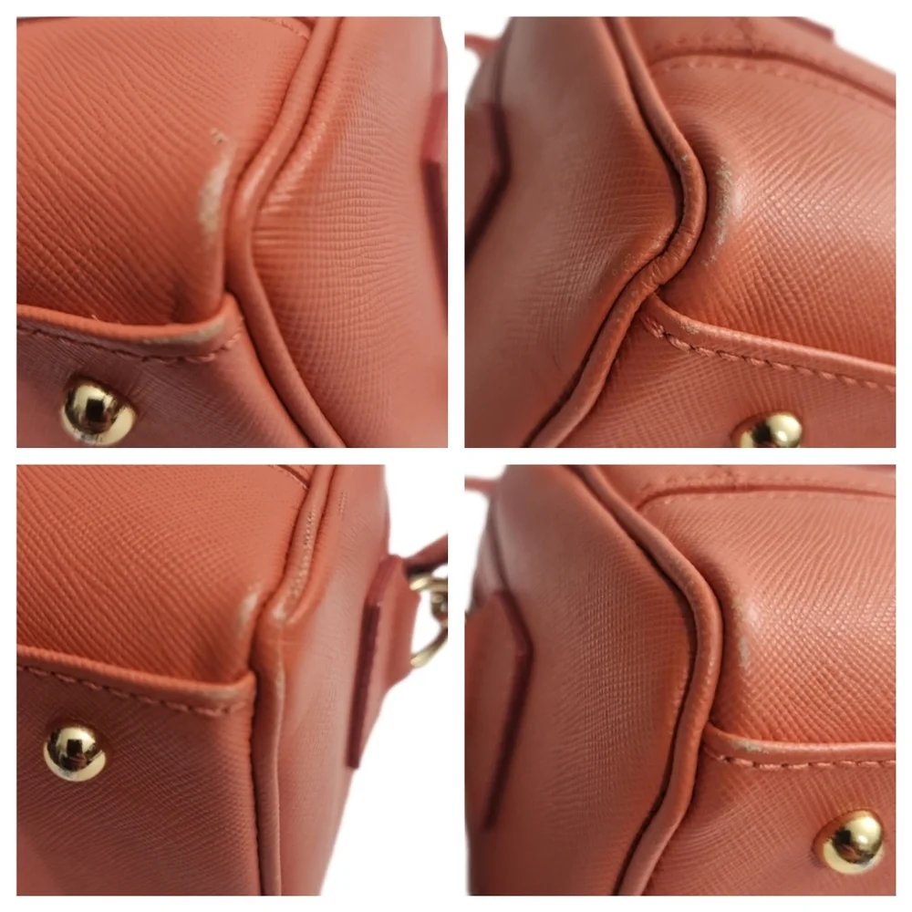 Authentic orange Burberry blue label leather mini boston 2-way bag - Picture 7 of 11